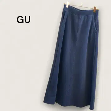 GU 타이트 롱 스커트 파일 기모 여성용