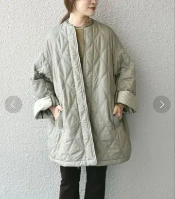 SHIPS Wai+:A라인 퀼팅 코트