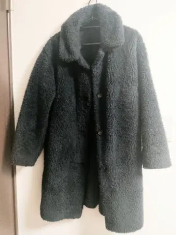 네이비 컬러 네이비 롱 코트