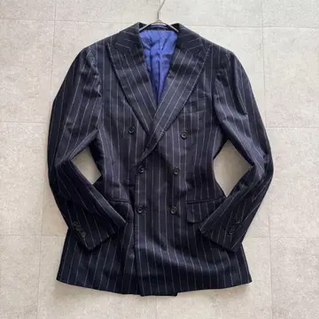 브리라벨 일구스토 테일러드 자켓 더블 스트라이프 네이비 컬러 46