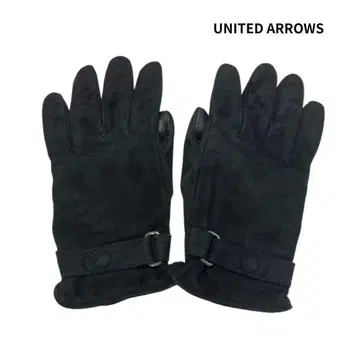 UNITED ARROWS 유나이티드 애로우즈 가죽 그로브 장갑 니트