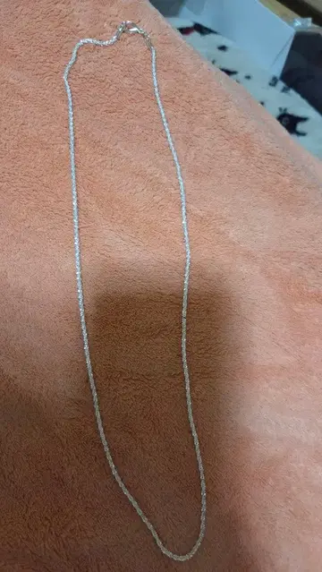 925 실버 트위스트 체인 네크리스 약 60cm