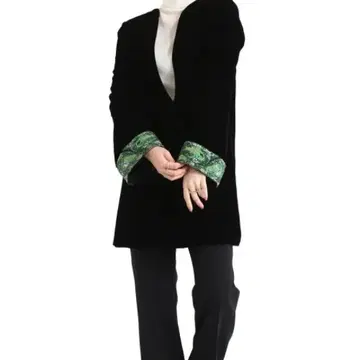 [ Mame Kurogouchi ] 벨벳 미니 드레스 '이끼'