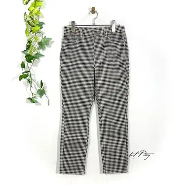 UNIQLO 울트라 스트레치 프린트 크롭 레깅스 팬츠 깅엄 체크