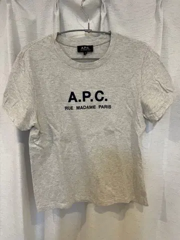A.P.C. 그레이 반팔 T셔츠 S 여성용