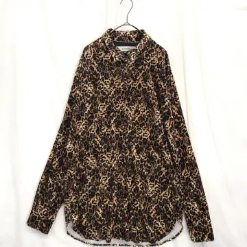 provoke : LEOPARD VELOR SHIRT F 브라운 계열
