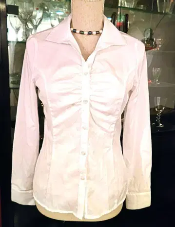 나라 까미체 새상품급 개더입긴팔 셔츠 사이즈 1 클리닝 완료