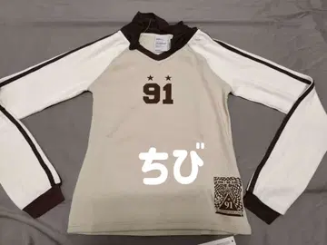 Badblood 긴팔 티셔츠 S 화이트/브라운 91