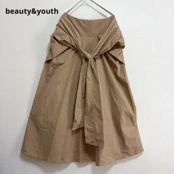 [ 뷰티 앤 유스 ] 리본 롱 스커트