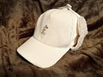 귀도리 모자 코듀로이 x 보아 화이트 캡 미키마우스