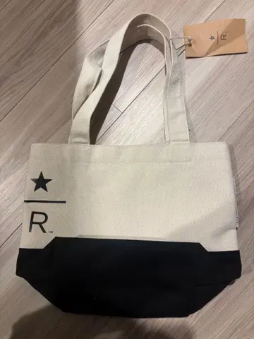 스타벅스 리저브 토트 Small 아이보리/블랙