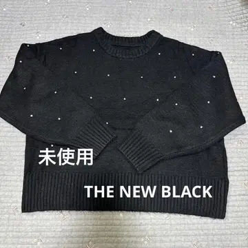 컨디션 최상 THE NEW BLACK MYRRH 비쥬 스톤 니트
