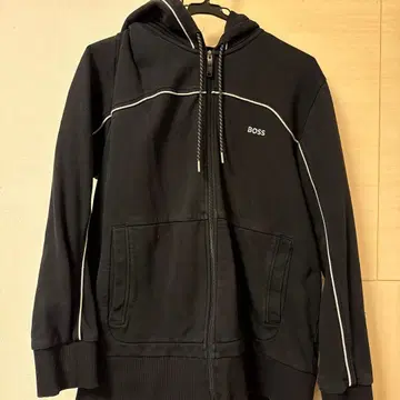 BOSS 블랙 집업 후드티