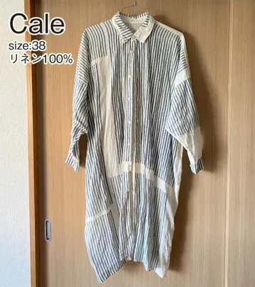 [ Cale 칼 ] 린넨 100% 롱 셔츠