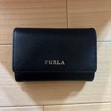 FURLA 카드 케이스 접이식 지갑 블랙