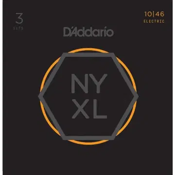 3세트 D'Addario NYXL 일렉 기타 줄 NYXL1046-3P