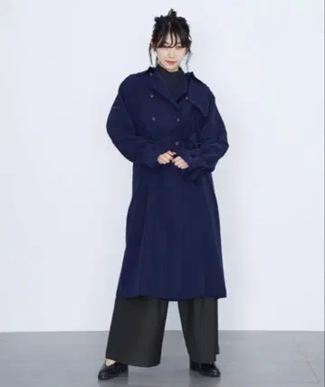 AMERI vintage 네이비 롱 코트