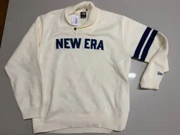 뉴에라 골프 숄카라 니트 화이트