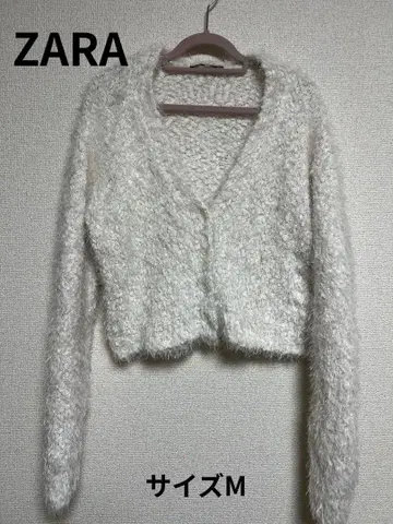 ZARA 화이트 크롭 가디건