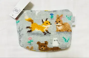 페일러 FEILER 윈터 애니멀즈 보트형 파우치 그레이