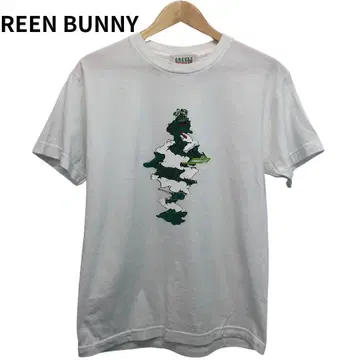 GREEN BUNNY 빅버드 세서미 프린트 T셔츠 둥근넥 반팔