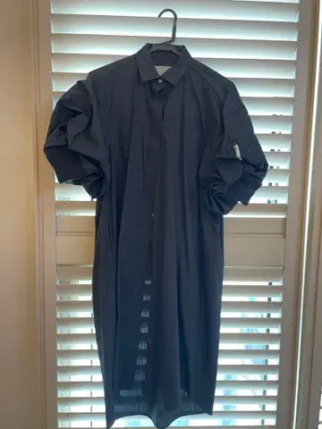 sacai MA-1 퍼프 슬리브 셔츠 콤비 원피스 01