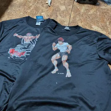리라이브의 격투왕 콜라보 T셔츠 XL과 XXL 2장 세트