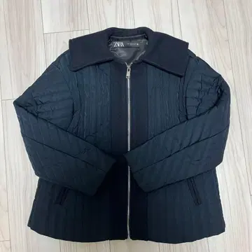 [ 완판 ] ZARA 대비 퍼프 자켓 XS