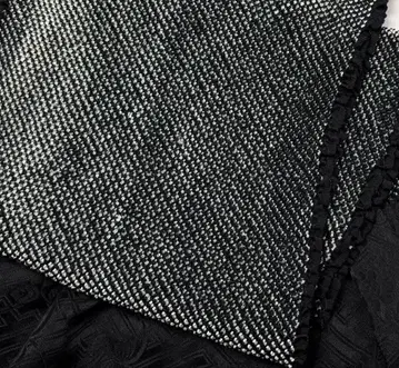 b-039 순수 실크 오비 장식 천 총 쉬보리 후리소데 성인식 블랙