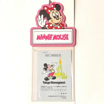 도쿄 디즈니랜드 프론티어 우드크라프트 카드 홀더 미니 마우스