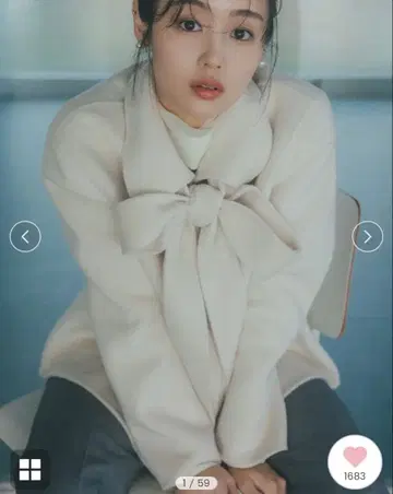 [ 미사용 새상품 ] snidel 리버리본 자켓 아이보리 0