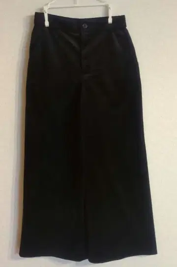 블랙 와이드 팬츠 겨울 상품 스트레이트 팬츠 M~L