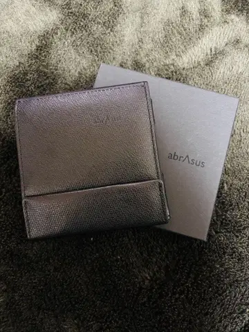 abrAsus 블랙 얇은 지갑 왼손잡이용