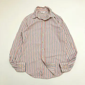 45rpm 멀티 스트라이프 긴팔 코튼 셔츠