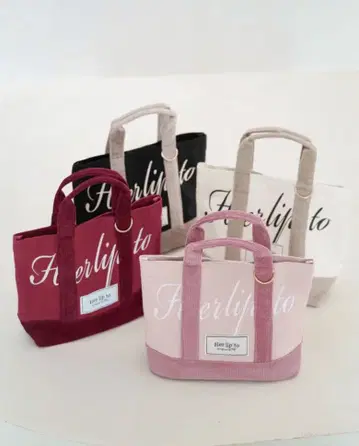 [ 하자품 ] Her lip to HLT 미니 토트 로즈