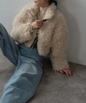 r. 푸들 퍼 2way 컬러 숏 자켓