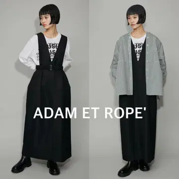ADAM ET ROPE' V넥 코쿤 원피스
