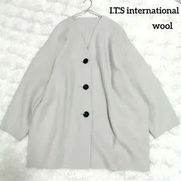 새상품급 I.T.'S international 노카라 리버 코트