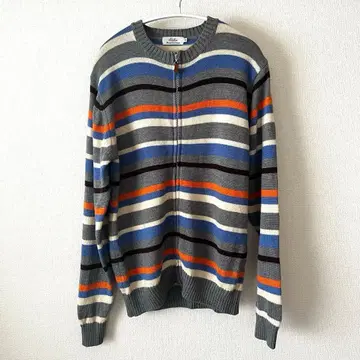 EDIFICE *멀티 보더 지퍼 니트 40