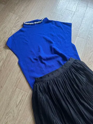 FENNEL 로얄 블루 슬리브리스 38