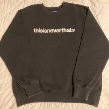 thisisneverthat L 사이즈 네바자 트레이닝복 블랙 맨투맨