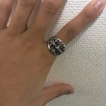 실버 반지 장식 무늬