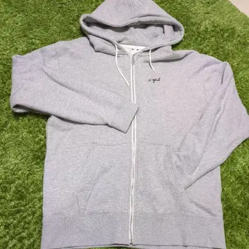 x-girl 그레이 풀 집업 후드티