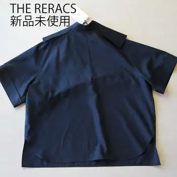 미사용 새상품 더 릴라(THE RERACS) 백 지퍼 풀오버 셔츠 반팔