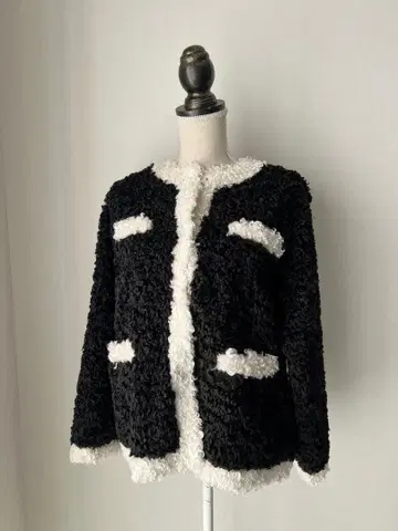 트라쪼돈나 링 트위드 리버서블 자켓