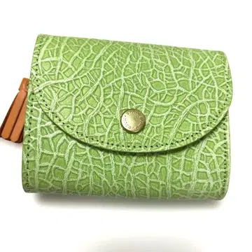 레어 멜론 컴팩트 지갑 적육 (버튼 타입)