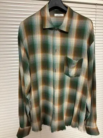 JOURNAL STANDARD relume 레이온 체크 셔츠