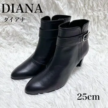 DIANA 다이애나 숏부츠 25cm 블랙 벨트부츠 부티