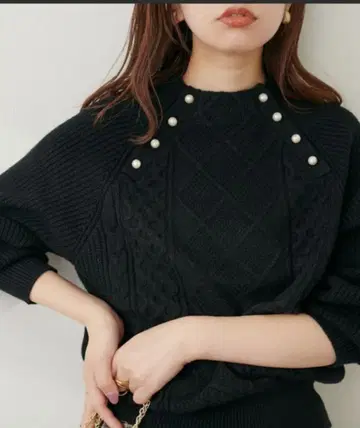 Natural Couture 니트 블랙 프리