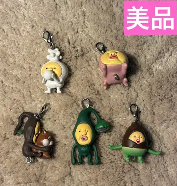 작은 거인 도감 연결 마스코트 참 키링 5개 세트